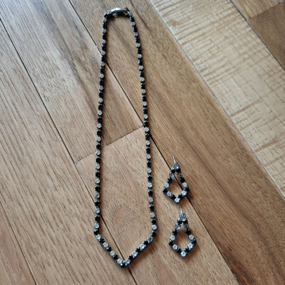 Black&Crystal Jewelry Set